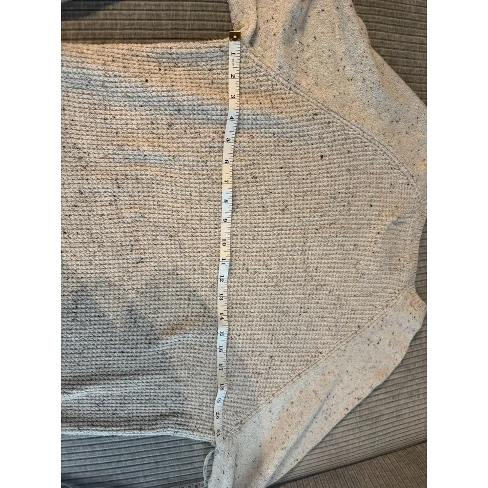 Weatherproof‎ Vintage Mens XL Cream Donegal Waffle Knit Raglan Crewneck Sweater